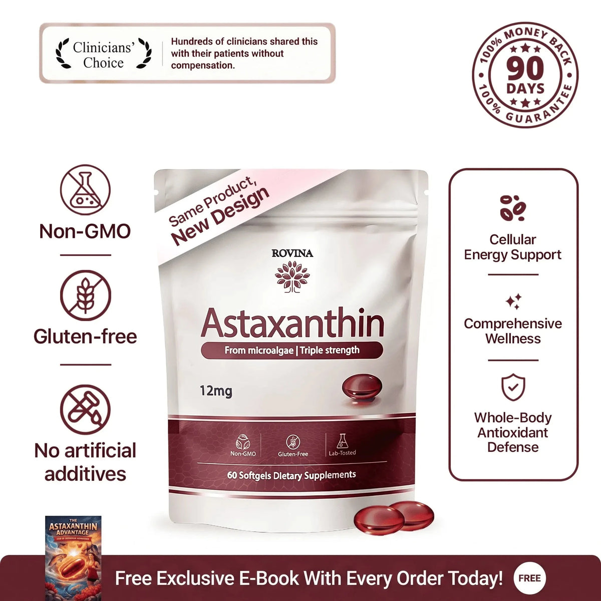 Rovina Astaxanthin · Kidney & Whole-Body Support